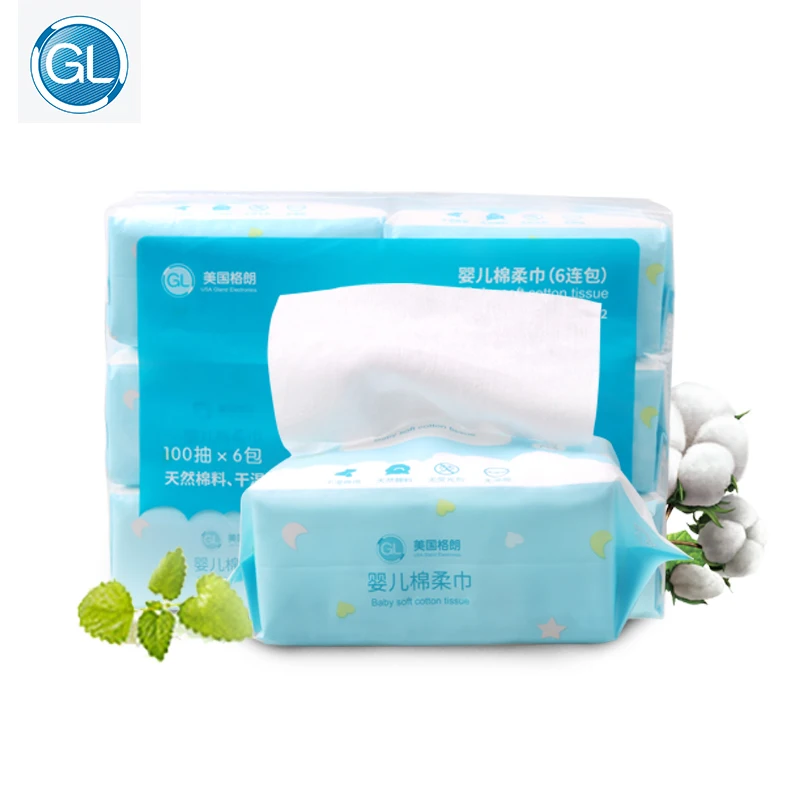 GL 6 Packs 600 Count 100% Pure Cotton Baby Wet Wipes Dry Wet Dual-use Tissue Baby Kids Care Safe Soft Sensitive for Home Travel
GL 6 Packs 600 Count 100% Pure Cotton Baby Wet Wipes Dry Wet Dual-use Tissue Baby Kids Care Safe Soft Sensitive for Home Travel
