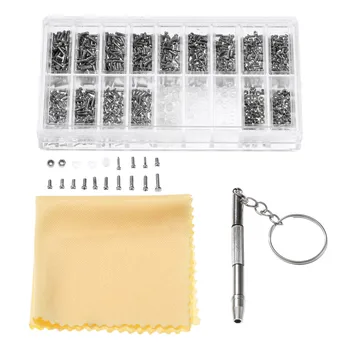 DRELD 900Pcs Assortment Tiny Eyeglass Sun Glasses Spectacles Screw Set +Screwdriver +Glasses Cloth +Plastic Case Repair Tool Kit
DRELD 900Pcs Assortment Tiny Eyeglass Sun Glasses Spectacles Screw Set +Screwdriver +Glasses Cloth +Plastic Case Repair Tool Kit