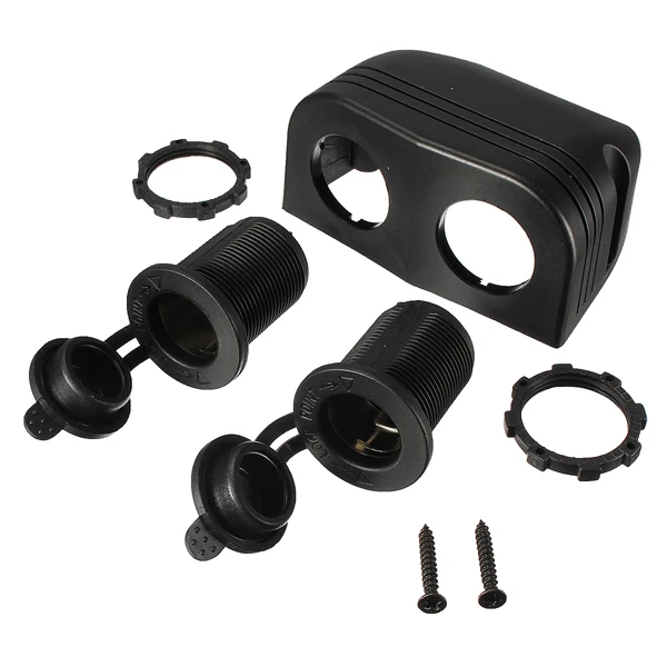 Waterproof 12/24V Double Plug Power Socket Adapter Connector Mount For Boat Caravan Car Dual Cigarette Lighter Splitter
Waterproof 12/24V Double Plug Power Socket Adapter Connector Mount For Boat Caravan Car Dual Cigarette Lighter Splitter