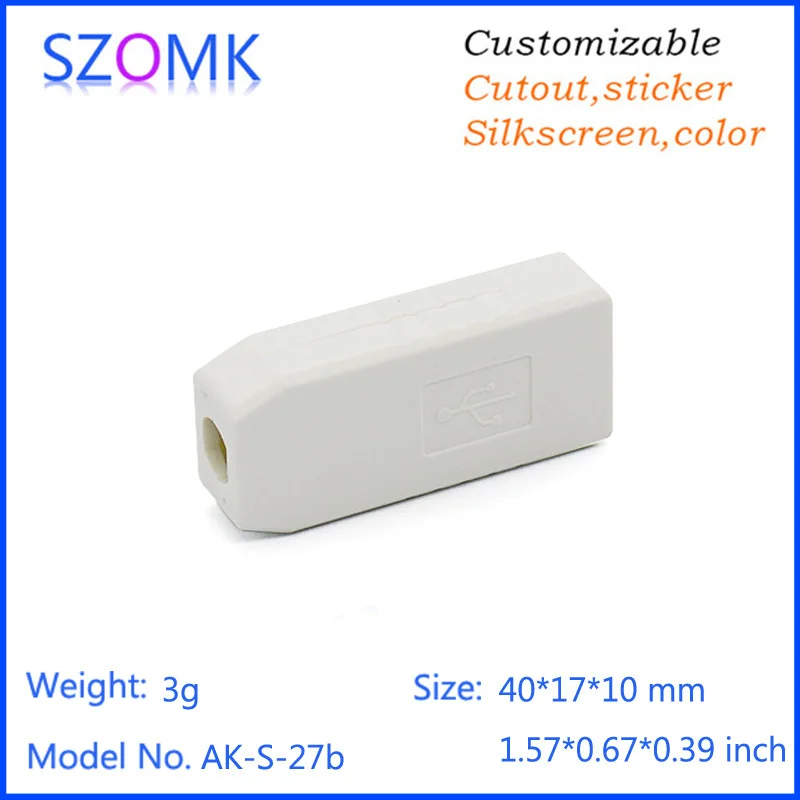 small usb plastic enclosure usb stick shell box junction box plastic housing pcb plastic box for electronics project USB small enclosure (13).jpg