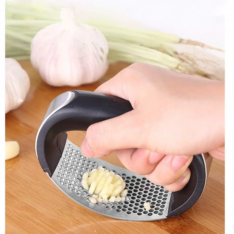 New Garlic Press Rocker with Handle Garlic Peeler Stainless Steel Garlic Crusher Squeezer Slicer Mincer Chopper Kitchen Gadget
New Garlic Press Rocker with Handle Garlic Peeler Stainless Steel Garlic Crusher Squeezer Slicer Mincer Chopper Kitchen Gadget