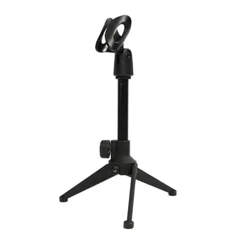 Universal Microphone Tabletop Stand Adjustable Desk Stand Capacitive Foldable Suspensions Tripod MIC Holder with Microphone Clip 
Universal Microphone Tabletop Stand Adjustable Desk Stand Capacitive Foldable Suspensions Tripod MIC Holder with Microphone Clip