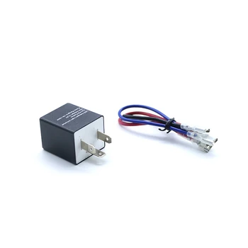 3-Pin Adjustable Flasher Relay Resistor Turn Signal Blinker Lights 12V Motorcycle Car ATV Cafe Racer Old School Bobber Touring 
3-Pin Adjustable Flasher Relay Resistor Turn Signal Blinker Lights 12V Motorcycle Car ATV Cafe Racer Old School Bobber Touring