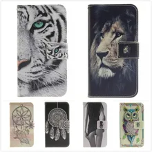 For Apple iPhone 7 Plus Leather Phone Cases for iPhone 7Plus Coque Luxury Sexy Girl Tiger Owl Flip Stand Wallet Case Soft Cover