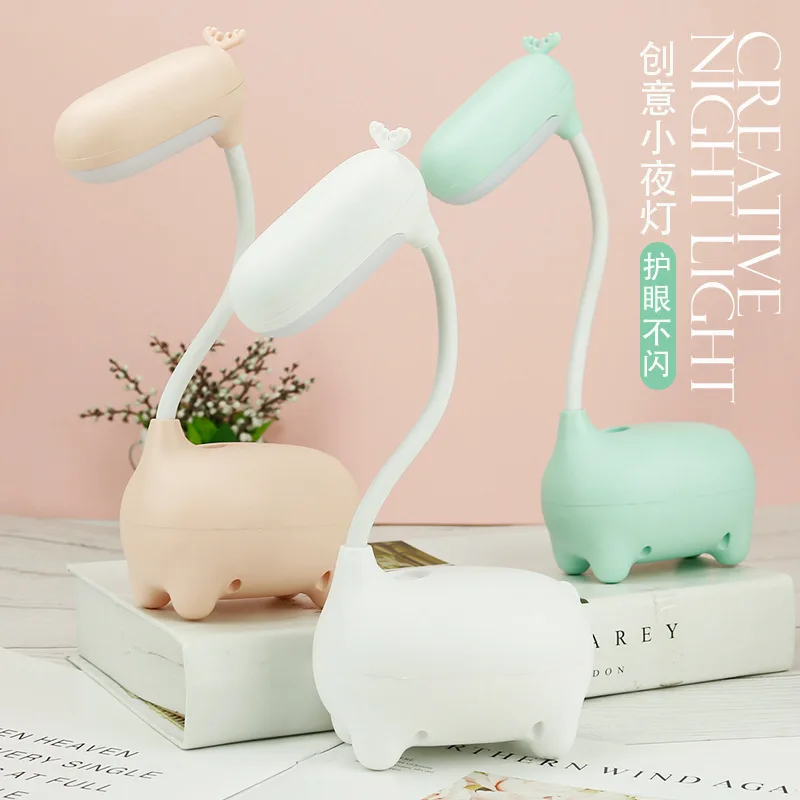 KARRONG Creative Cute Deer LED Table Lamp USB Rechargable Read Study LED Desk Light Adjustable Eye Protection Desk Lamp Kid Gift
KARRONG Creative Cute Deer LED Table Lamp USB Rechargable Read Study LED Desk Light Adjustable Eye Protection Desk Lamp Kid Gift