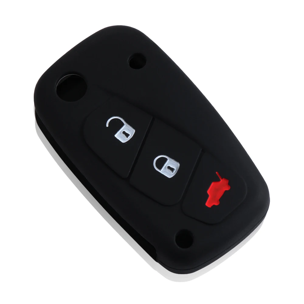 

Car Key Case Silicone Cover For FIAT/Panda/Stilo/Punto/Doblo/Grande/Bravo 500 Ducato/Minibus 3 Buttons