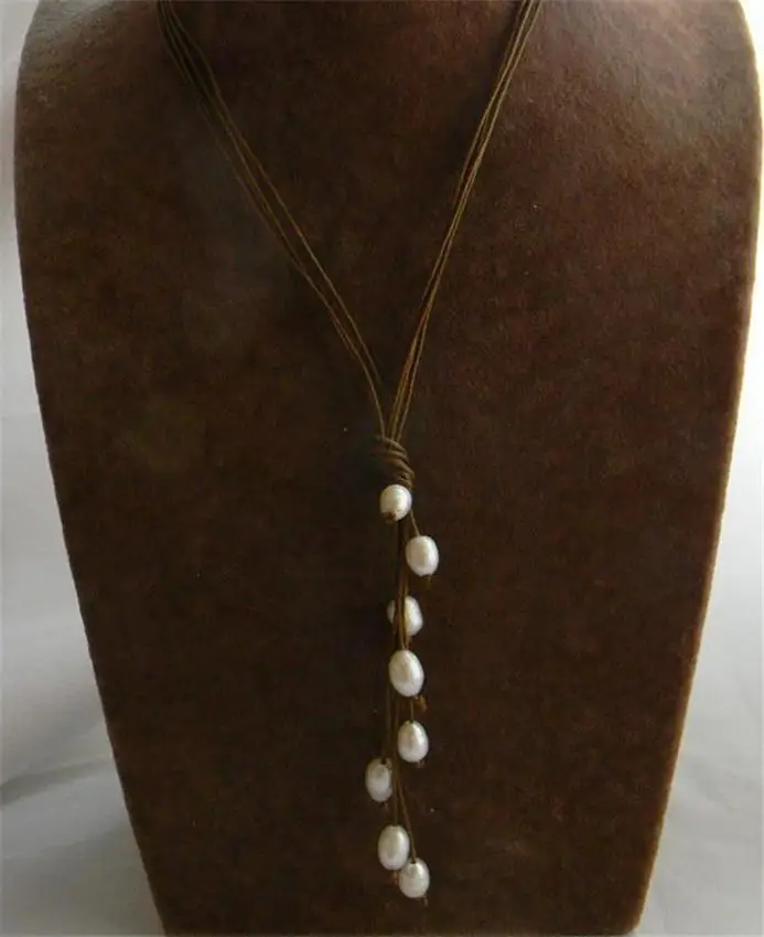 Selling Handmade Rice-shape White Freshwater Pearl Pendant Necklace jewerly free shipping
Selling Handmade Rice-shape White Freshwater Pearl Pendant Necklace jewerly free shipping