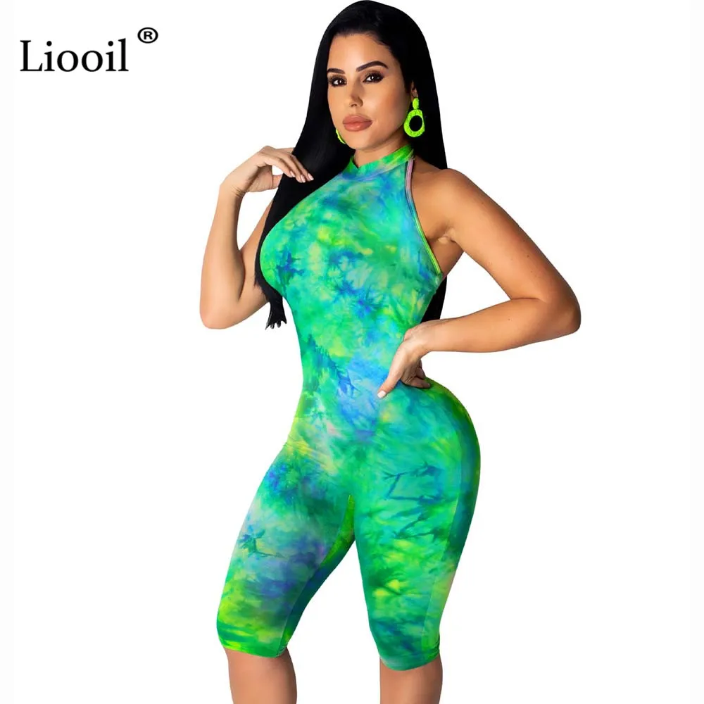 Liooil Sexy Backless Print Playsuit Tie Dye Halter One Piece Jumpsuits Tight For Women 2019 Club Party Rompes Womens Jumpsuit
Liooil Sexy Backless Print Playsuit Tie Dye Halter One Piece Jumpsuits Tight For Women 2019 Club Party Rompes Womens Jumpsuit