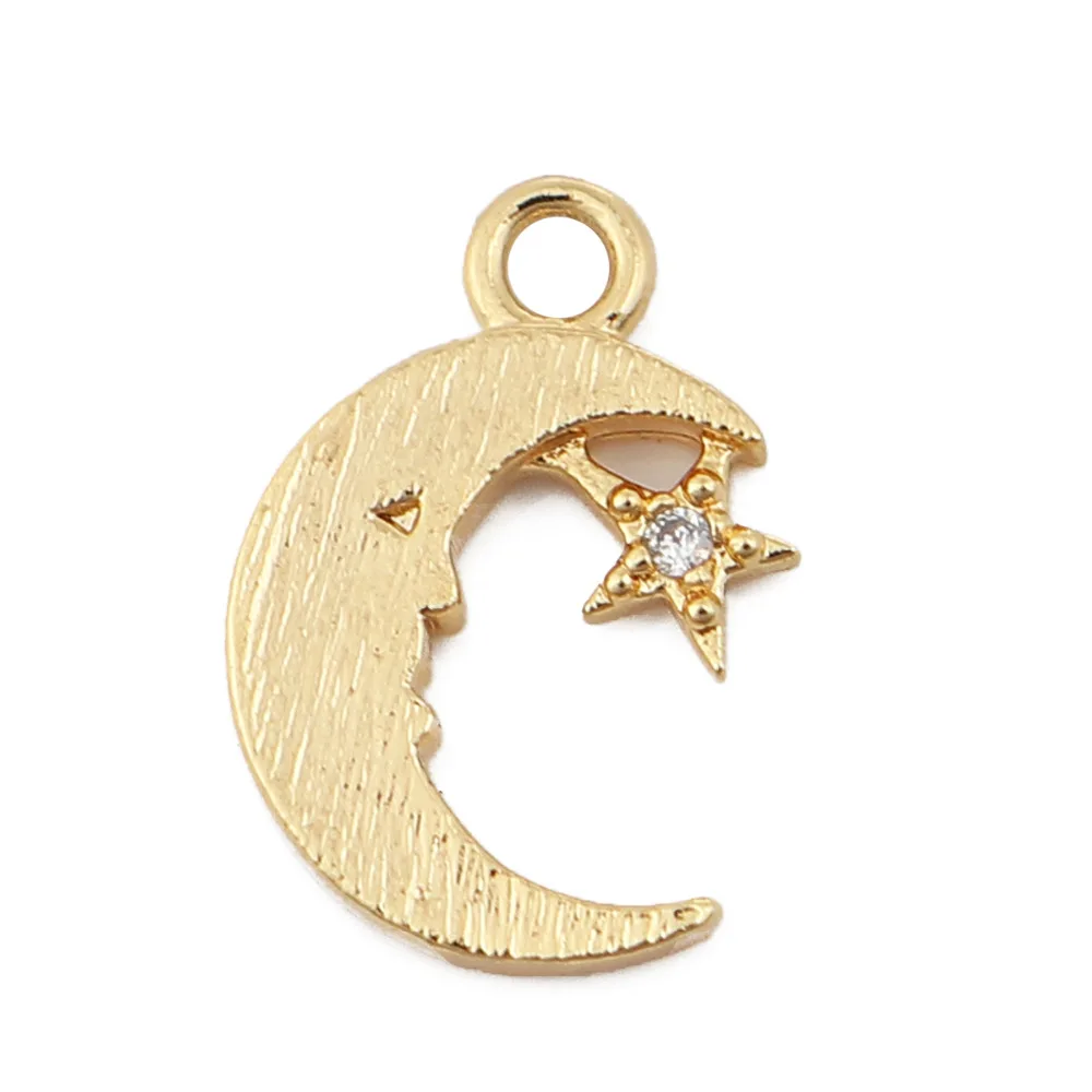 Doreen Box Copper Charms Half Moon Silver/Gold Filled Star Clear Rhinestone Jewelry Accessories 13mm( 4/8") x 9mm( 3/8"), 3 PCs
Doreen Box Copper Charms Half Moon Silver/Gold Filled Star Clear Rhinestone Jewelry Accessories 13mm( 4/8") x 9mm( 3/8"), 3 PCs