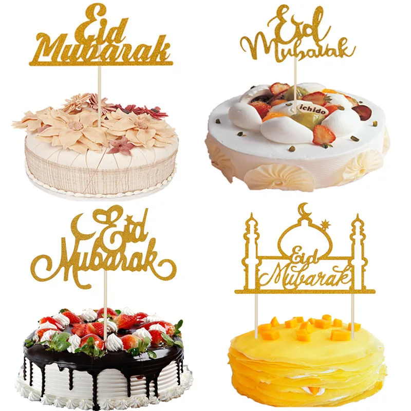 5pcs glitter happy Eid Mubarak cupcake toppers, Gold Silver Muslim Eid party decoration, food treat fruit picks
5pcs glitter happy Eid Mubarak cupcake toppers, Gold Silver Muslim Eid party decoration, food treat fruit picks
