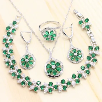 Trendy Green Semi-precious Stones Jewelry Sets For Women Flower Shape Ring Earrings Pendant Necklace Leaf Bracelet Birthday Gift
Trendy Green Semi-precious Stones Jewelry Sets For Women Flower Shape Ring Earrings Pendant Necklace Leaf Bracelet Birthday Gift