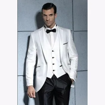 Latest Design white Mens Party Prom Suit 3 piece Groom Tuxedo Groomsmen Wedding Blazer Suits for men 2017 (Jackets+Pants+Vest)
Latest Design white Mens Party Prom Suit 3 piece Groom Tuxedo Groomsmen Wedding Blazer Suits for men 2017 (Jackets+Pants+Vest)