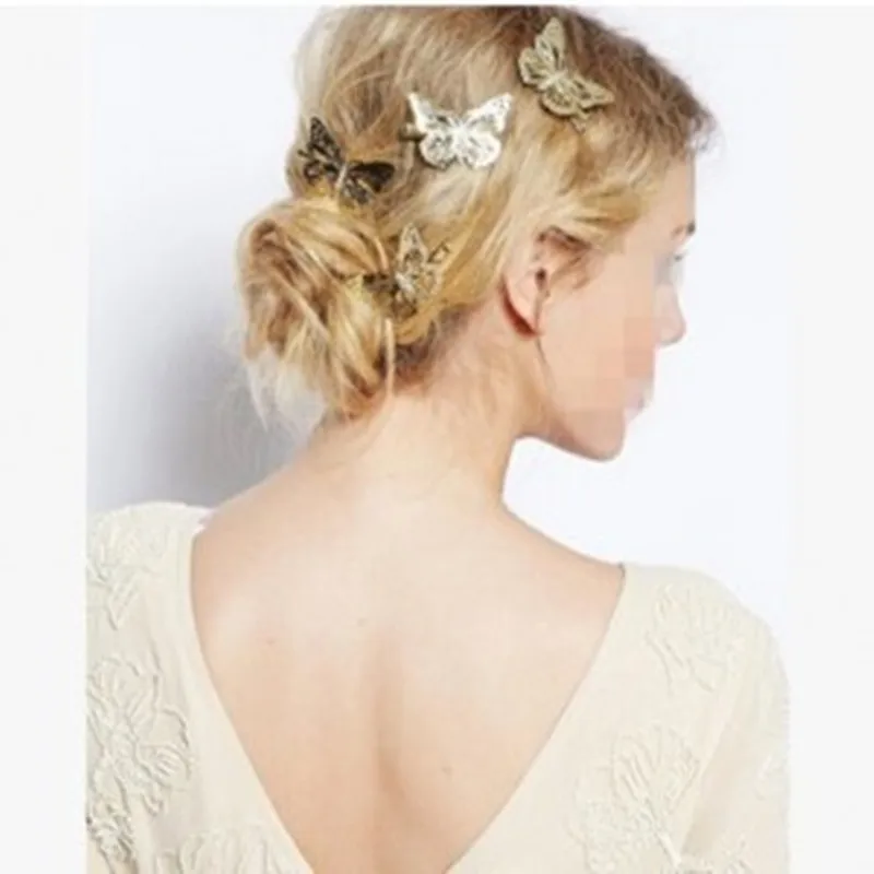 (1PCS) Fashion Girls Headwear Shiny Metal Gold Hair Butterfly Clips Hairpin Barrette Women Hair Accessories Headpiece Jewelry
(1PCS) Fashion Girls Headwear Shiny Metal Gold Hair Butterfly Clips Hairpin Barrette Women Hair Accessories Headpiece Jewelry