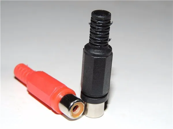 20 pcs Solder RCA female socket Jack Audio Video Connectors Red and black Plastic Handle
20 pcs Solder RCA female socket Jack Audio Video Connectors Red and black Plastic Handle