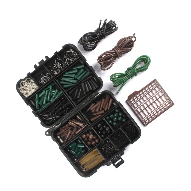 1set Carp Fishing Tackle Kit Box Lead Clips/beads/hooks/scissors/rigging/ Anti-tangle Sleeves/swivels Baits Terminal Tackle
1set Carp Fishing Tackle Kit Box Lead Clips/beads/hooks/scissors/rigging/ Anti-tangle Sleeves/swivels Baits Terminal Tackle