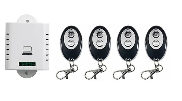 AC85V 110V 120V 220V 250V 1CH RF Wireless Remote Control Switch System 1*Receiver +4 *ellipse shape Transmitters Learning code
AC85V 110V 120V 220V 250V 1CH RF Wireless Remote Control Switch System 1*Receiver +4 *ellipse shape Transmitters Learning code
