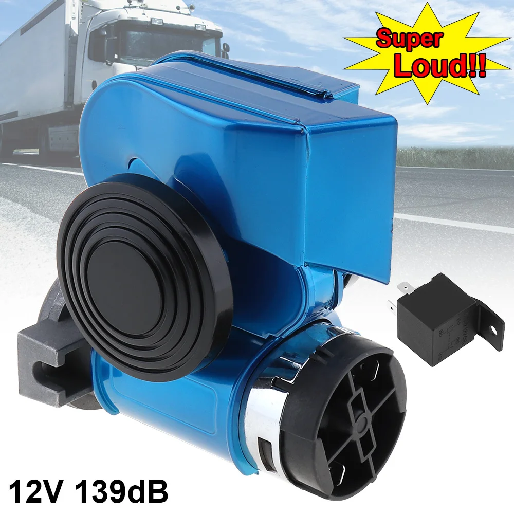 12V 139dB Loud Car Lacquer Blue Oblique Speaker Snail Compact Dual Air Horn for Auto Vehicle Motorcycle ATVs
12V 139dB Loud Car Lacquer Blue Oblique Speaker Snail Compact Dual Air Horn for Auto Vehicle Motorcycle ATVs