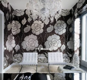Puzzle Art Black White Rose Glass Mosaic tile for wall bathroom living room KTV and TV background ceiling fashion decor tile
Puzzle Art Black White Rose Glass Mosaic tile for wall bathroom living room KTV and TV background ceiling fashion decor tile