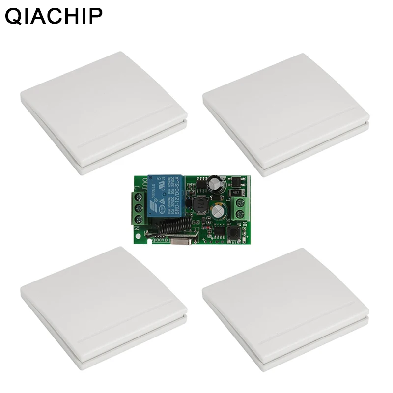 QIACHIP 433Mhz Wireless RF Remote Control Switch AC 110V 220V Lamp Light LED Switch Corridor Room Home 433 Mhz Wall Panel Switch
QIACHIP 433Mhz Wireless RF Remote Control Switch AC 110V 220V Lamp Light LED Switch Corridor Room Home 433 Mhz Wall Panel Switch
