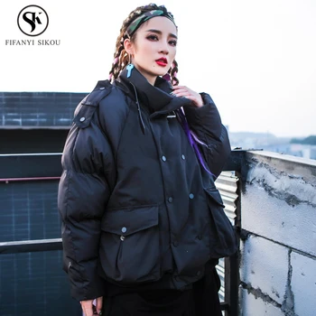 2018 Winter jacket women Thicken Warm Street style Double Breasted Short Cotton coat Female Plus size High quality Parka LP188
2018 Winter jacket women Thicken Warm Street style Double Breasted Short Cotton coat Female Plus size High quality Parka LP188