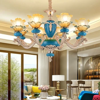 led e14 French Zinc Alloy Ceramic Glass Crystal Chandelier LED Light LED Lamp For Foyer Bedroom Dinning Room Lounge Area Villa
led e14 French Zinc Alloy Ceramic Glass Crystal Chandelier LED Light LED Lamp For Foyer Bedroom Dinning Room Lounge Area Villa