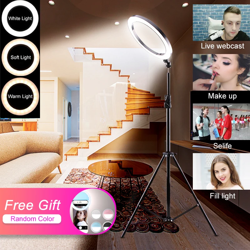 6''16CM LED Ring Light Photo Studio Light Photography Dimmable Video For Phone With Tripod Selfie Stick & Phone Holder ringlight
6''16CM LED Ring Light Photo Studio Light Photography Dimmable Video For Phone With Tripod Selfie Stick & Phone Holder ringlight