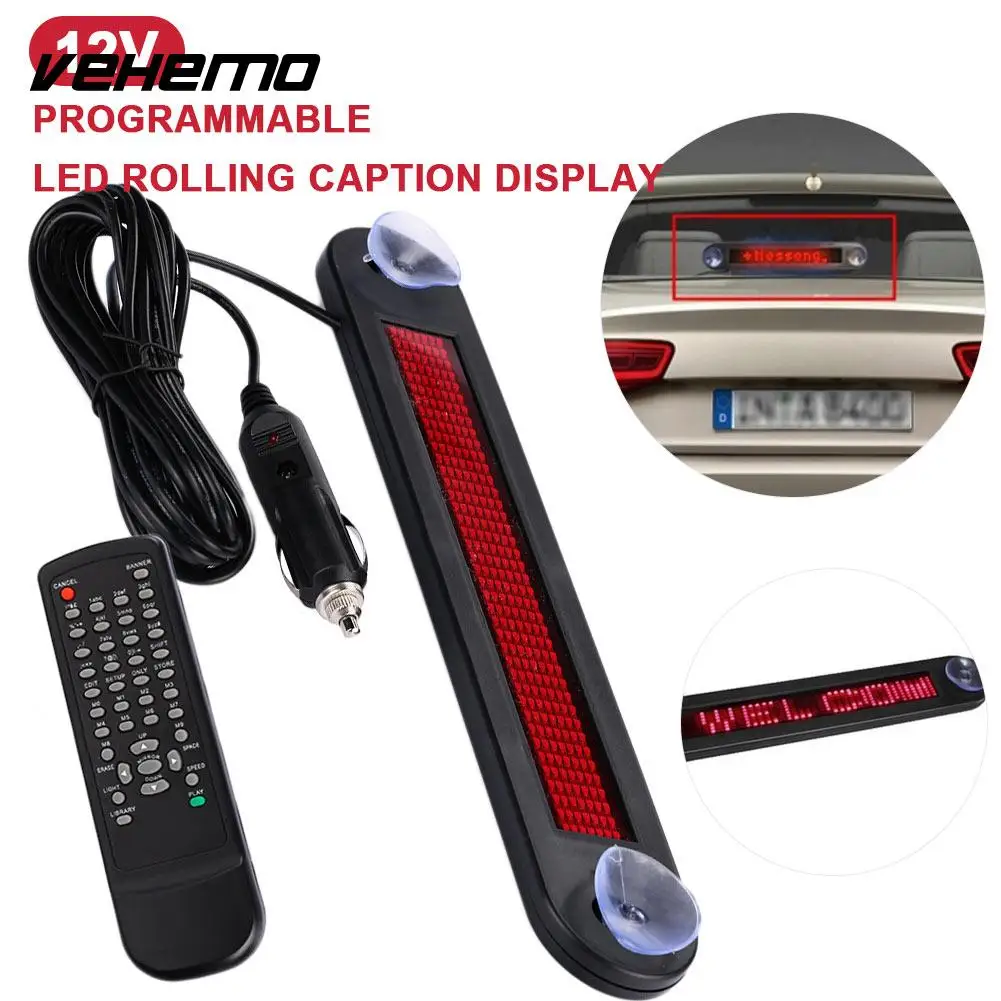 Vehemo 12V Scrolling Board LED Display Automobile Subtitle Display Premium Durable Automotive
Vehemo 12V Scrolling Board LED Display Automobile Subtitle Display Premium Durable Automotive
