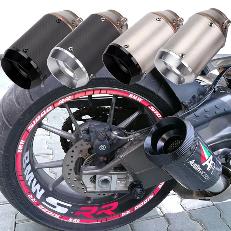 Universal 51MM Motorcycle AR Exhaust Pipe With Muffler Moto Bike Pot Escape For Yamaha Honda KTM Kawasaki with DB killer
Universal 51MM Motorcycle AR Exhaust Pipe With Muffler Moto Bike Pot Escape For Yamaha Honda KTM Kawasaki with DB killer