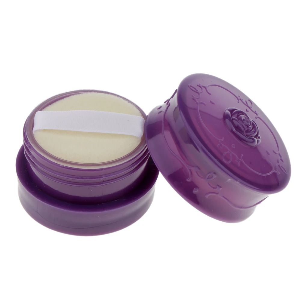Plastic Empty Sifter Cosmetic Loose Powder Container Jar Make-up Foundation Blusher Powder Puff Box Case 5.5*3.5cm Plastic Empty Sifter Cosmetic Loose Powder Container Jar Make-up Foundation Blusher Powder Puff Box Case 5.5*3.5cm
