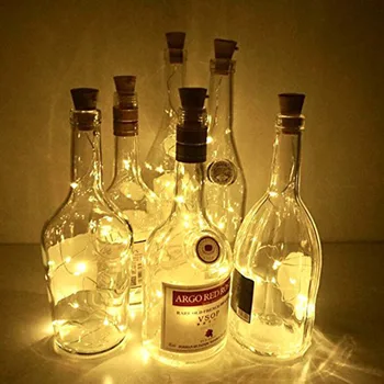 6 Pack Solar Powered Wine Bottle Lights, 10 LED Waterproof Warm White Copper Cork Shaped Lights for Wedding Christmas, Outdoor
6 Pack Solar Powered Wine Bottle Lights, 10 LED Waterproof Warm White Copper Cork Shaped Lights for Wedding Christmas, Outdoor