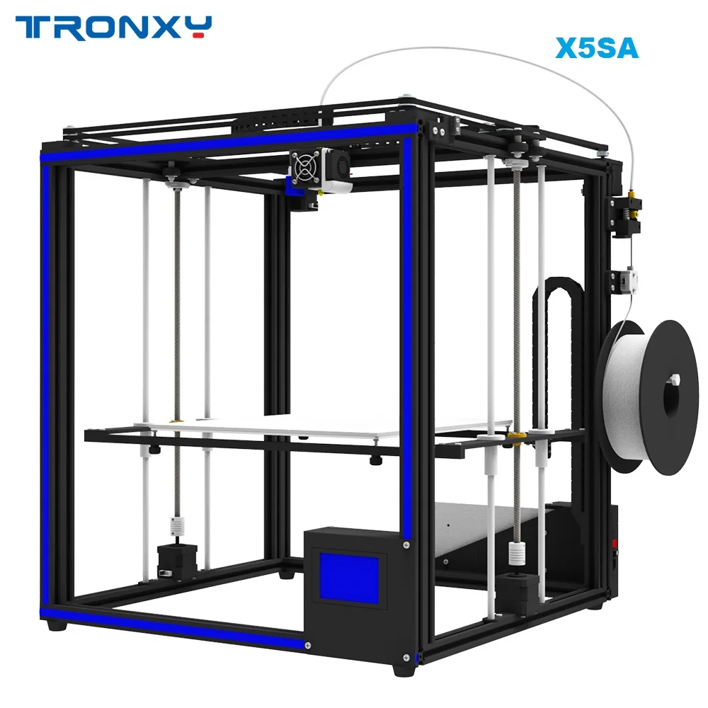 

Tronxy X5SA 3D Printer DIY kit Full metal 3.5 inches Touch screen High precision Auto leveling PLA filament as gift