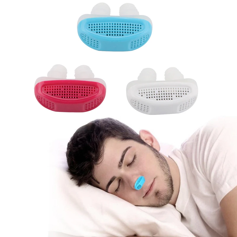 

1pc Relieve Snoring Nose Snore Stopping Breathing Apparatus Guard Sleeping Aid Mini Snoring Device Anti Snore Silicone