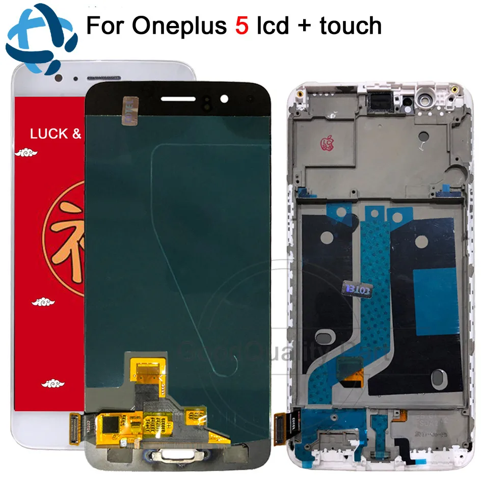 100% Tested Oneplus 5 LCD Display Screen Touch Panel Complete A5000 Assembly 5.5''Oneplus 5 Five LCD Digitizer Display + Frame
100% Tested Oneplus 5 LCD Display Screen Touch Panel Complete A5000 Assembly 5.5''Oneplus 5 Five LCD Digitizer Display + Frame