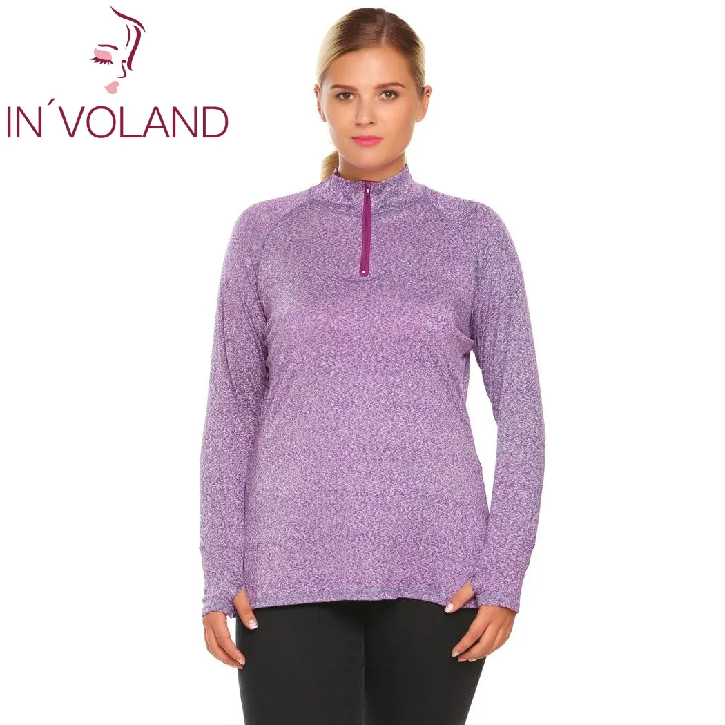 IN'VOLAND Women T-Shirts Oversized Casual Autumn Stand Collar Long Sleeve Slim Fit Pullovers Slim Zipper Tshirt Top Plus Size
IN'VOLAND Women T-Shirts Oversized Casual Autumn Stand Collar Long Sleeve Slim Fit Pullovers Slim Zipper Tshirt Top Plus Size