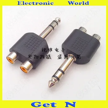 30pcs Adapter Connector Converting Dual Track 6.35/6.5 to Dual RCA Female 6.5 to AV 6.35/6.5 Side for RCA 1-to-2
30pcs Adapter Connector Converting Dual Track 6.35/6.5 to Dual RCA Female 6.5 to AV 6.35/6.5 Side for RCA 1-to-2