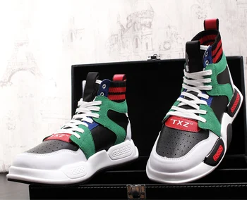 New High Quality Men Increase hip hop sports Shoes Fashion High top Men Casual Shoes Breathable Canvas Man Lace up Brand Shoes
New High Quality Men Increase hip hop sports Shoes Fashion High top Men Casual Shoes Breathable Canvas Man Lace up Brand Shoes