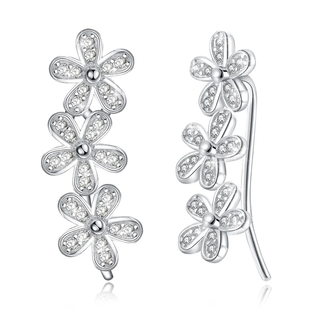 SILVERHOO S925 Real Sterling Silver Explosion Elegant Flower Shape Sterling Silver Earrings For Women White Blue 
SILVERHOO S925 Real Sterling Silver Explosion Elegant Flower Shape Sterling Silver Earrings For Women White Blue