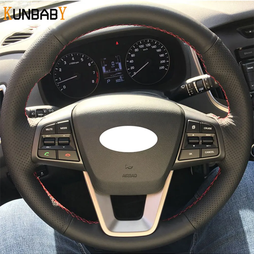 KUNBABY Micro Fibre Leather Steering Wheel Cover Auto Cover on The Steering Wheel for Hyundai Ix25 2014-2016 Creta 2016 2017
KUNBABY Micro Fibre Leather Steering Wheel Cover Auto Cover on The Steering Wheel for Hyundai Ix25 2014-2016 Creta 2016 2017