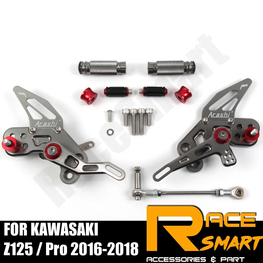 FOR KAWASAKI Z125 Pro 2016 2017 2018 Rear Footrests Foot Rest Pegs Pedal Motorcycle Accessories CNC Adjustable Rearset Z-125
FOR KAWASAKI Z125 Pro 2016 2017 2018 Rear Footrests Foot Rest Pegs Pedal Motorcycle Accessories CNC Adjustable Rearset Z-125