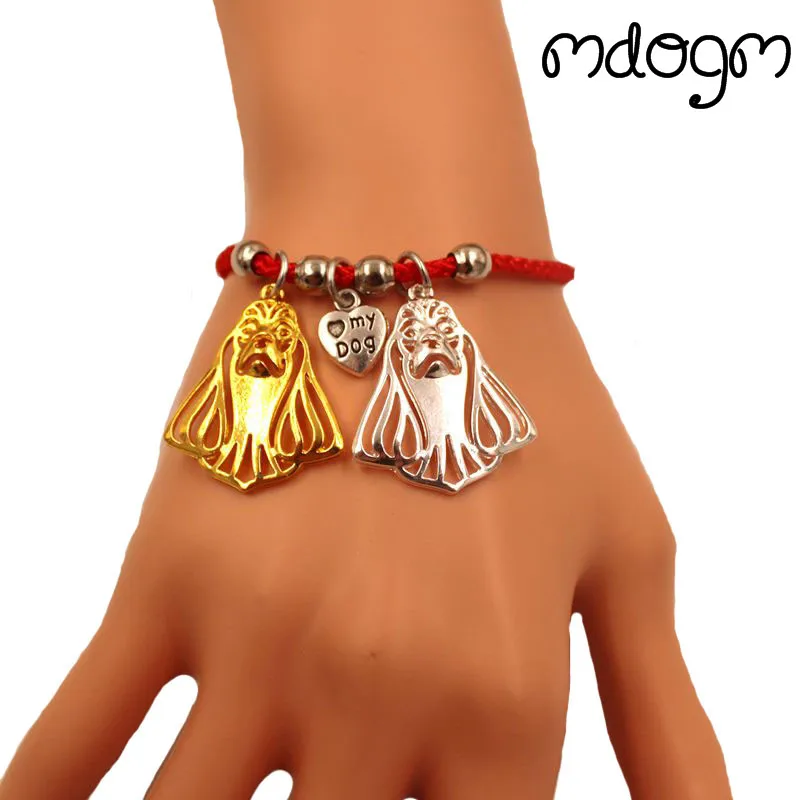 Cocker Spaniel Dog Animal Charm Bracelet For Women Men Couple Love Rope Male Female Pearl Red Heart Black Girls Cute Fashion
Cocker Spaniel Dog Animal Charm Bracelet For Women Men Couple Love Rope Male Female Pearl Red Heart Black Girls Cute Fashion