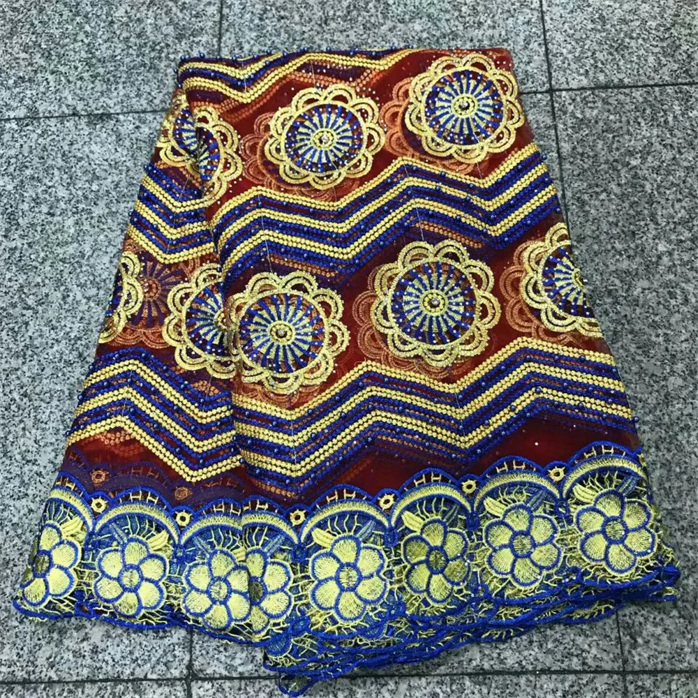 5 yards multi color embroidery nigeria wedding mesh lace High quality African Net lace fabric with stones X330-1
5 yards multi color embroidery nigeria wedding mesh lace High quality African Net lace fabric with stones X330-1