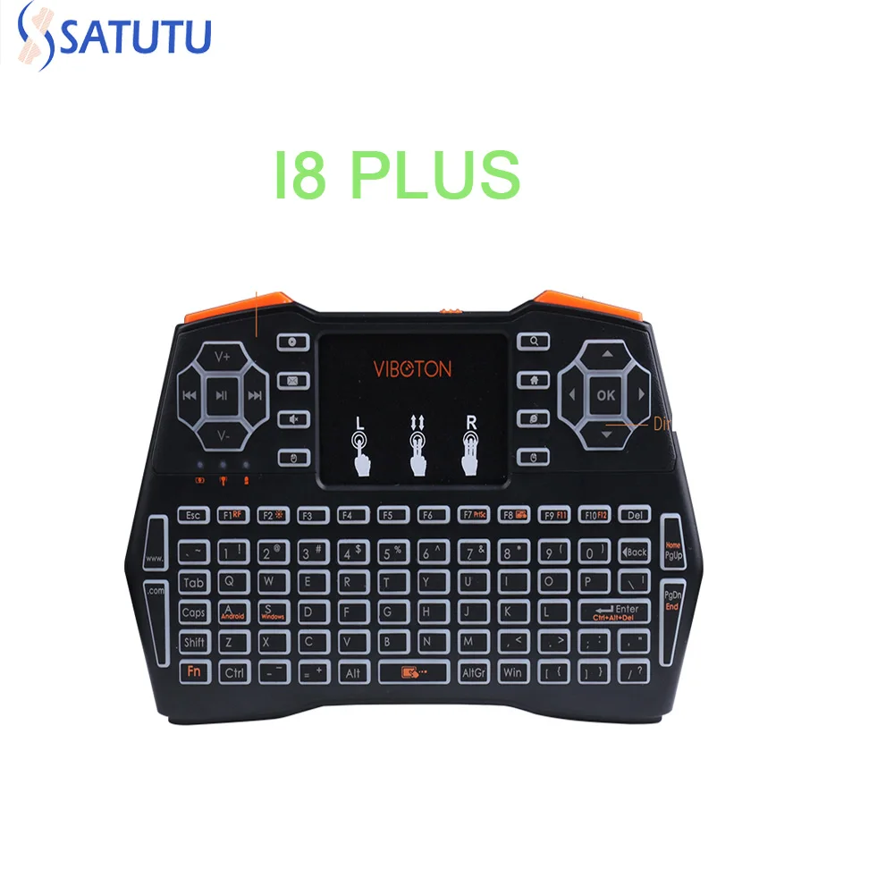 i8 Plus Mini Handheld Backlight Wireless Keyboard 2.4GHz English Keyboard i8 + Touchpad Remote Control with Li-ion Battery for
i8 Plus Mini Handheld Backlight Wireless Keyboard 2.4GHz English Keyboard i8 + Touchpad Remote Control with Li-ion Battery for