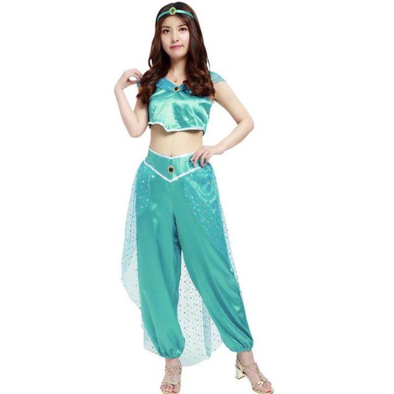 Halloween Aladdin magic lamp Aladin Jasmine Princess Lady Arab Cosplay Costumes Female Adult Carnival Party Belly Dance Masquera
Halloween Aladdin magic lamp Aladin Jasmine Princess Lady Arab Cosplay Costumes Female Adult Carnival Party Belly Dance Masquera