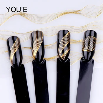 White Nail Art Sticker Laser Gold Metal Stripe Line Tape Self-Adhesive Transfer Foils Decals 3D DIY Manicure Tips Decoration
White Nail Art Sticker Laser Gold Metal Stripe Line Tape Self-Adhesive Transfer Foils Decals 3D DIY Manicure Tips Decoration