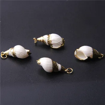 4Pcs 13.5*32.5mm New Sea Shell Charm top Hole Gold Plated Loose Shell White Sea Shells Crafts DIY Necklace for Jewelry Making
4Pcs 13.5*32.5mm New Sea Shell Charm top Hole Gold Plated Loose Shell White Sea Shells Crafts DIY Necklace for Jewelry Making