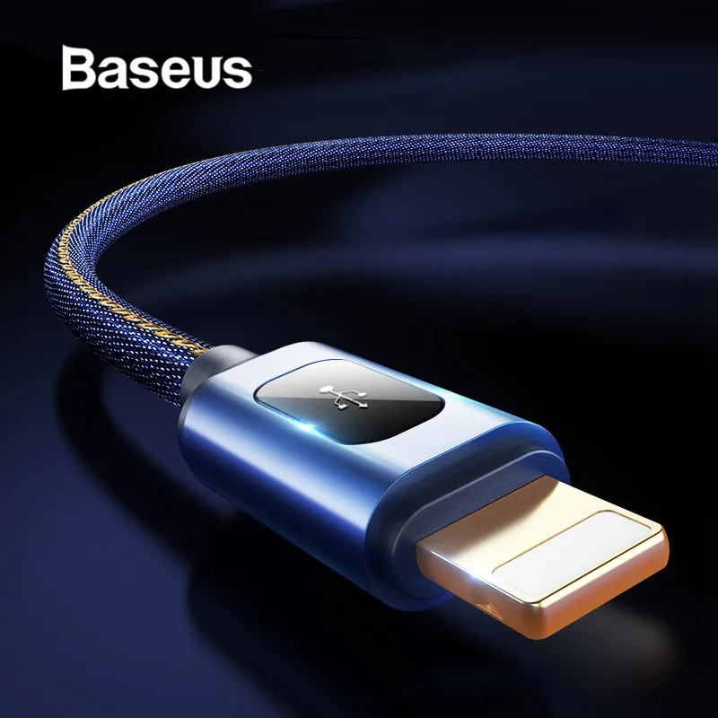 Baseus 1m Denim USB Cable for iPhone xs max xr Charger Adapter Cabo USB 2.4A Fast Charging Cable for iPhone X 8 7 6 6s 5s Plus
Baseus 1m Denim USB Cable for iPhone xs max xr Charger Adapter Cabo USB 2.4A Fast Charging Cable for iPhone X 8 7 6 6s 5s Plus