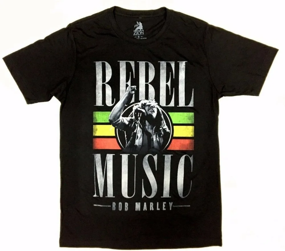 Футболка Bob Marley Live Rebel Music оригинальная и официальная Nwt Супермодная летняя