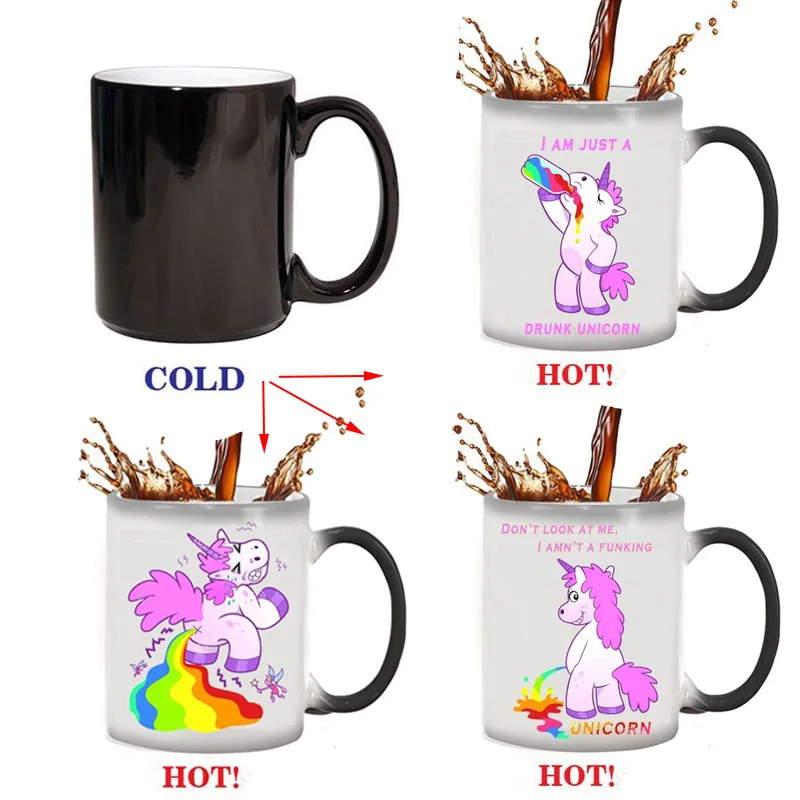Drop Shipping Unicorn Mugs Rainbow Mug Novelty Coffee Tea Heat Sensitive Mug Changing Color Magic Mug Best Gift for Your Friends
Drop Shipping Unicorn Mugs Rainbow Mug Novelty Coffee Tea Heat Sensitive Mug Changing Color Magic Mug Best Gift for Your Friends