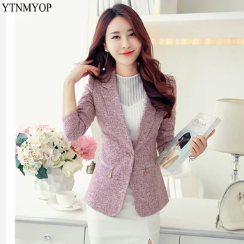 YTNMYOP 2019 Spring Autumn Women Blazer Long Sleeve Slim One Button Notched Suit Coat Plus Size 3XL Fashion Tops Female Jackets
YTNMYOP 2019 Spring Autumn Women Blazer Long Sleeve Slim One Button Notched Suit Coat Plus Size 3XL Fashion Tops Female Jackets