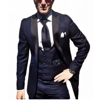 Mens Formal Business 3 Piece Suit Groom Tuxedos Slim Fit Peak Lapel Wedding One Button Single Breasted Casual Prom Blazer
Mens Formal Business 3 Piece Suit Groom Tuxedos Slim Fit Peak Lapel Wedding One Button Single Breasted Casual Prom Blazer